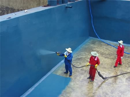 游泳池、污水池聚脲噴涂
